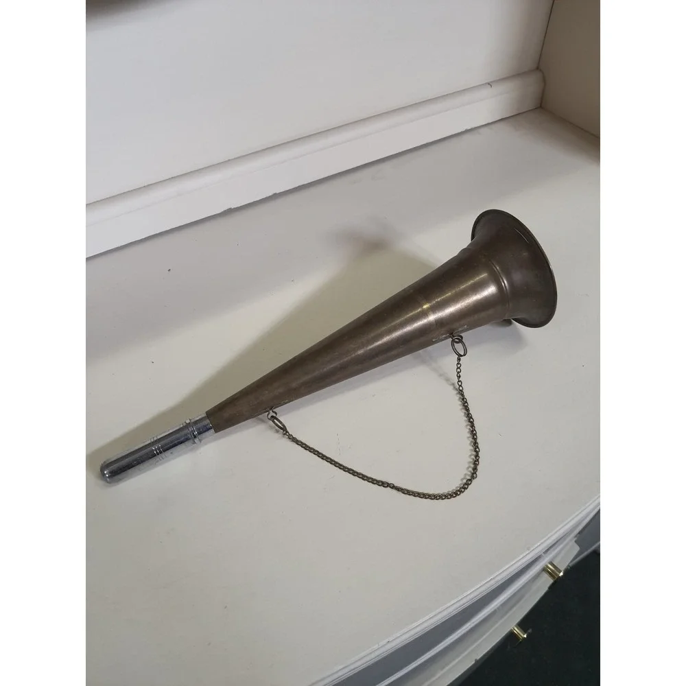 Vintage Brass Horn Wall Hanging Bugle Music Musician Room Home Decor Works 14